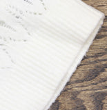 Universal Thread Knit Ribbed Hem Crochet Sweater Vest Cream Off White M