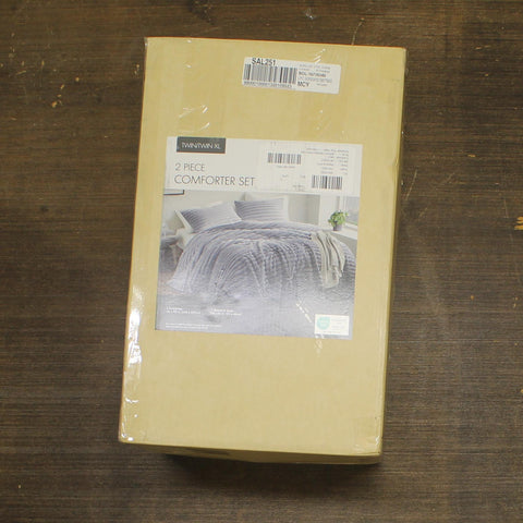 510 Design Fluffy Ribbed Plush 2-Pc. Comforter Set Gray Ombre Twin / Twin XL