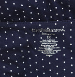 Croft & Barrow Trim Polka Dot Nightgown Knit Short Sleeve Navy Blue / White 1X