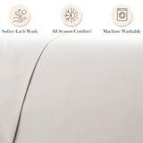 Southshore Fine Living, Inc. Deep Pocket 4-Piece Sheet Set Bone Off White King