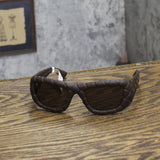 Bottega Veneta Intrecciato Braided Wrap Sunglasses BV1303S007M Brown 56MM