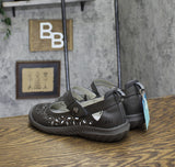 JBU Womens Bellerose Encore Comfort Casual Maryjane Flat Charcoal Gray 8M
