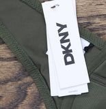 DKNY Womens Textured Molded Balconette Bikini Top Swim DIMTS470 Moss Green XL