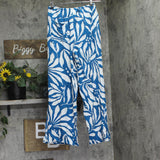 Bar III Catch The Wave Printed Cover Up Pants MBCW26841 Cove Crush Blue XS