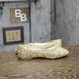 A New Day Sammie Sequin Ballet Flats with Memory Foam 94685484 Gold Yellow 6.5M