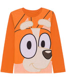 Hybrid Apparel Bingo Kids Girls Long Sleeve Shirt 2YBLY0040 Orange 2XS