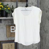Nine West Womens Roll Sleeve Unlined Woven Blouse Shirt Top Off White S