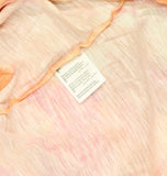 Style & Co. Womens Henley Tie Front Tank Top. Orange Multi M