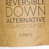 Ienjoy Home Reversible Alternative 2-Piece Comforter Set White Twin / Twin XL