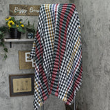 Mecchia di Ruggine Womens Acrylic Fringe Shawl Multicolor One Size
