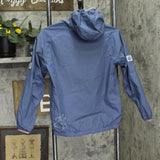 Jack Wolfskin Girls Mesh Lined Hooded Rain Jacket Blue / Purple 11-12 (EU 152)