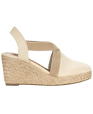 Style & Co. Siennaa Closed Toe Wedge Espadrilles Sandals Papyrus Brown 6.5M
