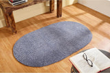Better Trends Chenille Braid Indoor Utility Rug Grey Multi 42 in x 66 in Oval