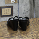 Style & Co. Womens Chicklet Wedge Thong Sandals CHICKLETPR Black 6.5M