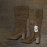 Universal Thread Womens Junie Tall Boots 90975015 Taupe Brown 9M