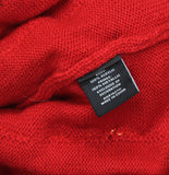 33 Degrees Tinsel Garland Holiday Bells Front Tie Cardigan Red S