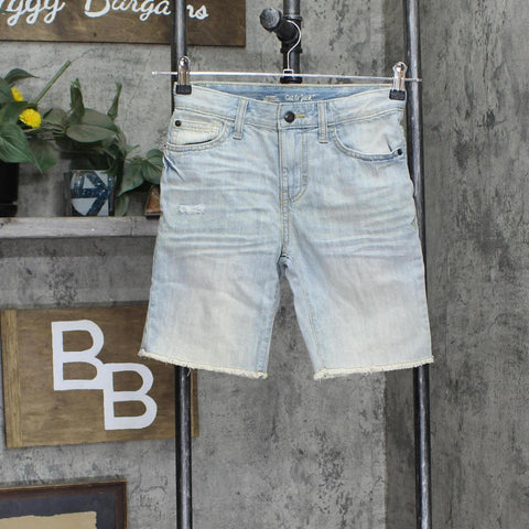 Cat & Jack Kids Boys Distressed Vintage Wash Denim Jean Shorts Light Blue 10