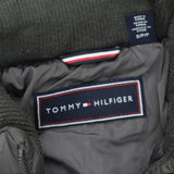 Tommy Hilfiger Womens Faux-Fur-Trim Hooded Chevron Puffer Coat TW8MP280 Gray S