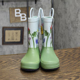 Cat & Jack Toddler Girls Saylor Floral Print Rain Boots Blue / Green 11T