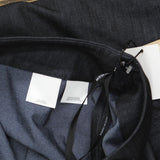 Anne Klein Womens Dressy Denim Back-Zip Skirt 10903569 Navy Blue 12