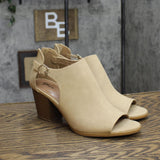 Style & Co Womens Jennaa Shooties Heeled Shoes 10014037200 Taupe Brown 10M