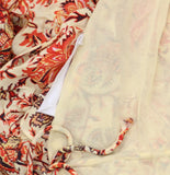 Mango Womens Maxi Woven Flowy Dress Red Paisley US 6 (EUR M)