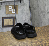 Easy Spirit Traciee Square Toe Casual Flat Sandals Black Patent Multi 7.5WW
