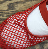 Madden Girl Womens Bonita Ballet Flat Mary Jane BONI01J1 Red Mesh 9M
