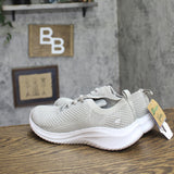 S Sport By Skechers Womens Resse 2.0 Elastic Gore Sneakers Light Gray 7.5M