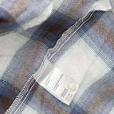 Weatherproof Vintage Long-Sleeve Lightweight Plaid Flannel Shirt Blue L