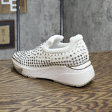 Inc Rhinestone Oneena Sneakers Amputee Replacement Left Shoe Only White 7M