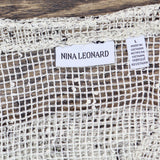 Nina Leonard Womens Open Knit Button Cardigan 1678e9faf5ea24 Brown Multi L