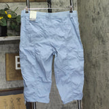 Style & Co Womens Petite Utility Bungee-Hem Capri Pants Seashell Blue 14P