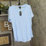 JM Collection Womens Knit Scoop Neck T-Shirt Tee 88144DA460 Dutch Canal Blue L