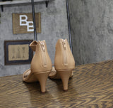 Style & Co. Womens Paycee Two-Piece Dress Heel Sandals Soft Nude Brown 9.5M