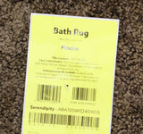 Garland Rug Solid Shaggy Washable Nylon Bath Rug Mat Mocha Brown 24 in. x 40 in.