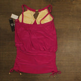Magicsuit Solid Susan Underwire Tummy Control One Piece Swimsuit Ruby Pink 12