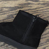 Cat & Jack Toddler Girls Arlo Zipper Shearling Style Boots ARL0 Black 12T