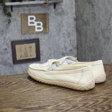 Baretraps Womens Origins Bridget Slip-On Boat Shoes OR10026 Off White 10M