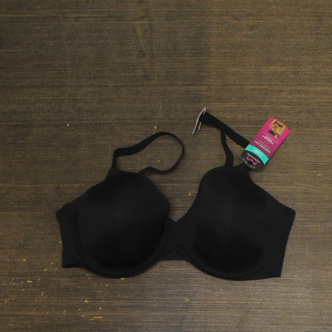 Maidenform Womens One Fabulous Fit 2.0 Tailored Demi T-Shirt Bra Black 40D