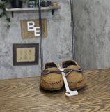 Cat & Jack Kids Boys Lionel Moccasin Slippers 91307429 Chestnut Brown 13M