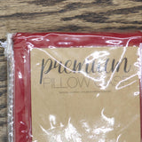 ZUZIFY Plain Home Standard Pillow Case Burgundy Red Standard (20x30)