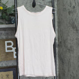 A New Day Womens Slim Fit Ribbed Crewneck Rib Knit Tank Top Light Pink 2XL