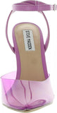 Steve Madden Womens Zelie Faux Leather Block Heels ZELI05S1 Purple Vinyl 6.5M