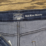 Signature by Levi Strauss Womens Mid-Rise Skinny Stretch Jeans Blue 22M (38x30)