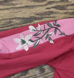 Nike Little Girls Floral Active French Terry Track Jacket Sweet Beet Pink 6