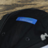 HDS Mens Chain Embroidered Strap Baseball Hat Cap Black / Orange OS