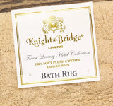 Knights Bridge 100% Soft Plush Cotton Bath Rug Mat Beige Brown 20x30