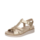 Lifestride Womens Grandiose Wedge Sandals J8203S2 Gold Yellow 8.5W