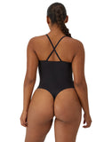 Maidenform Womens Firm Control Tummy Shaping Multiway Thong Bodysuit Black 2XL